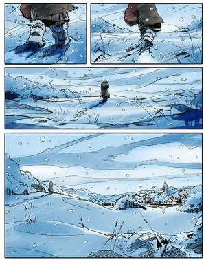 chemin, guérison, printemps