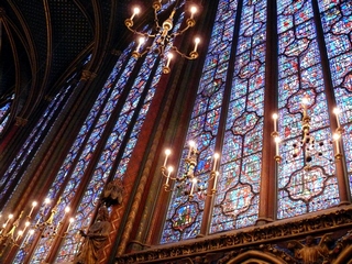 vitrail, Sainte Chapelle, Paris, lumière, couleurs