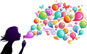 Blowing soap bubbles - 2