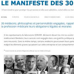 Mediator, Manifeste des Trente, Servier, scandale