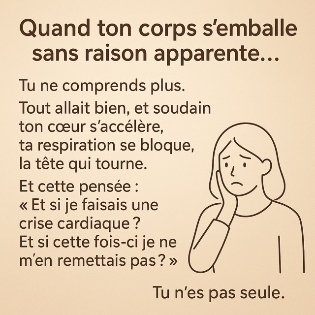 Crise d'angoisse : quand ton corps s'emballe sans raison apparente |  Librez-Vous de vos Angoisses, Addictions, et Burnout